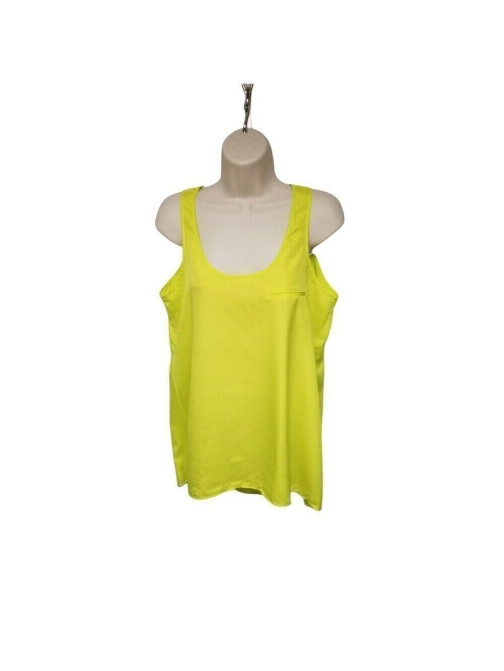 Cotton On Neon Green Hi-Low Tank Top Size Small